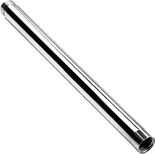 Extensión de brazo de ducha, extensor de ducha, brazo de extensión de ducha con acabado cromado brillante, extensión de brazo de ducha de latón,