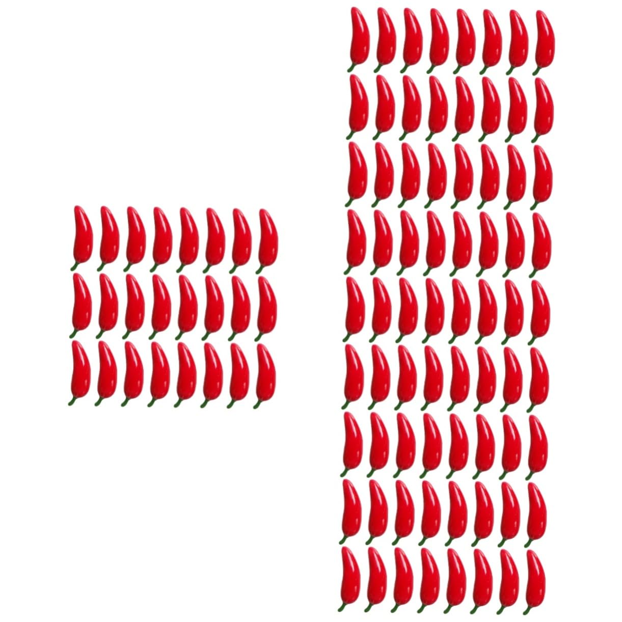 MAGICLULU 4 Ensembles Poivre Artificiel Décorations De Piment Chaud Poivrons Petit Simulé Piment Poivre De Simulation Décor De Piment Mousse Rouge 100 * 4