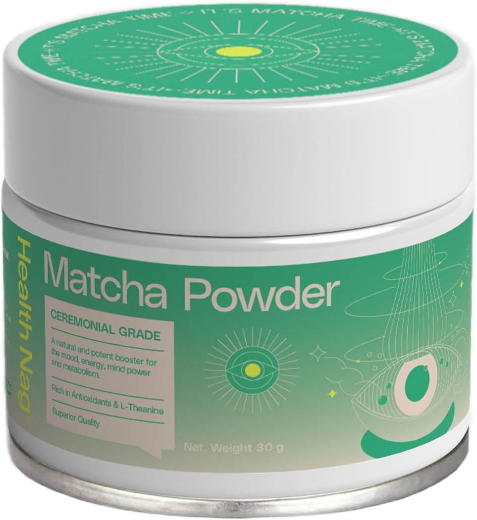 Matcha Tea Powder Ceremonial Grade - 30g, a Potent Booster for Mind Power, Mood, Energy and Metabolism