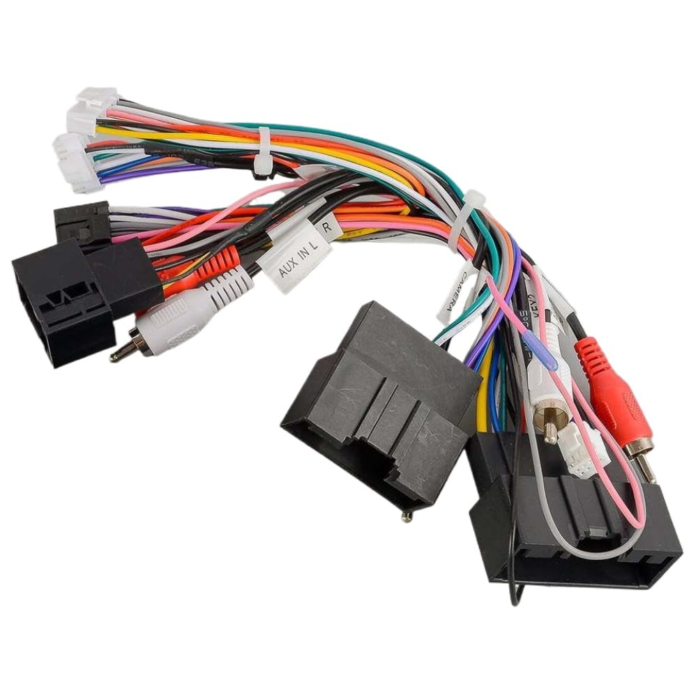 Adaptador de arnés de cables de alimentación de audio estéreo para radio de coche de 16 pines compatible con Focus y (2012-2015)