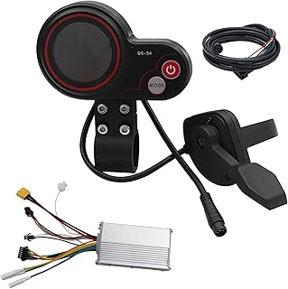 Dawafit 36V-60V QS-S4 Thumb Throttle LCD Display Kit+48V 800W Controller For Zero 8 9 10 8X 10X Electric Scooter 6PIN Electric Scooter Spare Parts Accessories