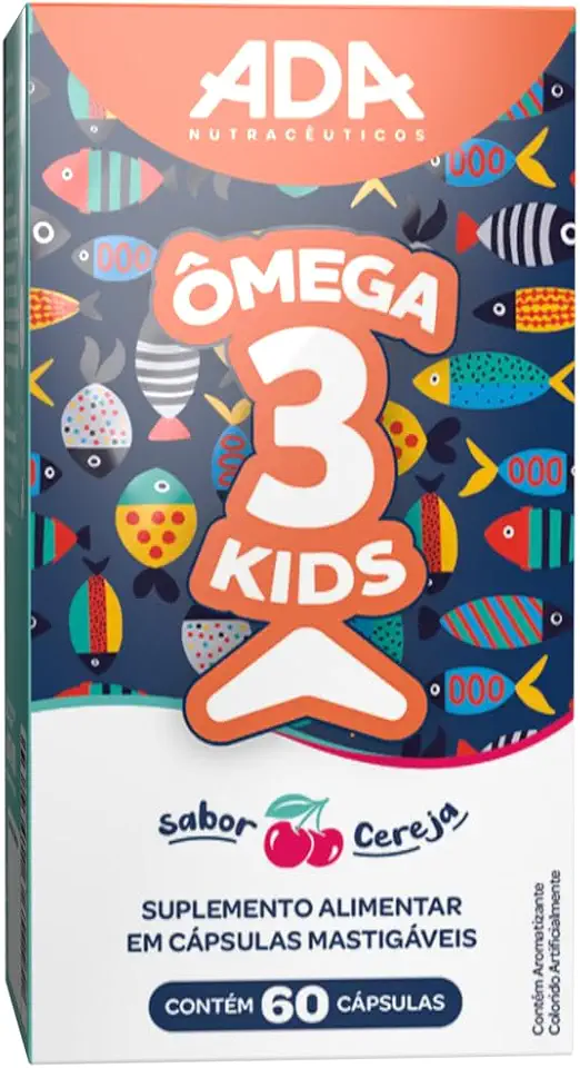 Ômega 3 Kids - 60 Cápsulas Mastigáveis 800mg