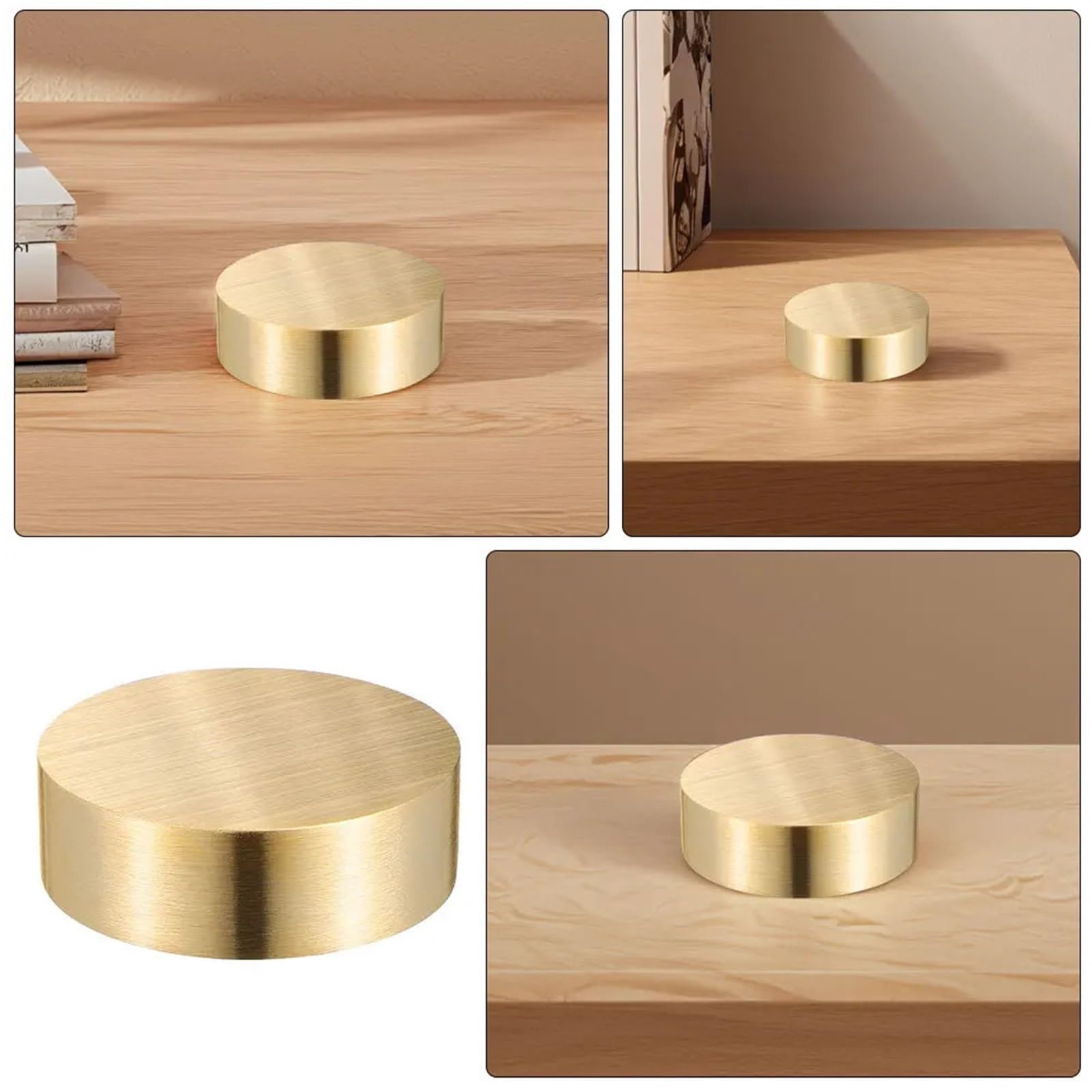 4PCS Schwere Messing Runde Briefbeschwerer for Kalligraphie Zeichnung Halten Papier Flache Schreibtisch Dekorative Gewicht Büro Werkzeug Kunst für Büro Maler Künstler