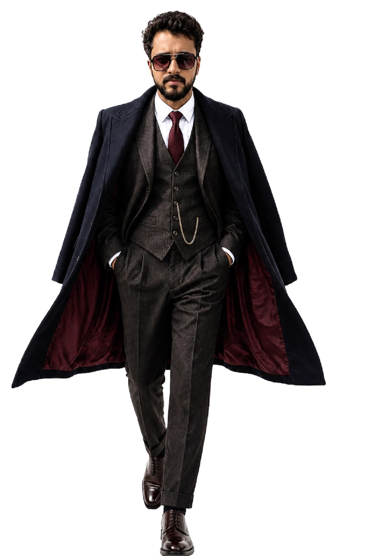 Thomas Shelby Peaky B Cillian Murphy Kostüm Herren Wollmantel Langer Mantel Mantel
