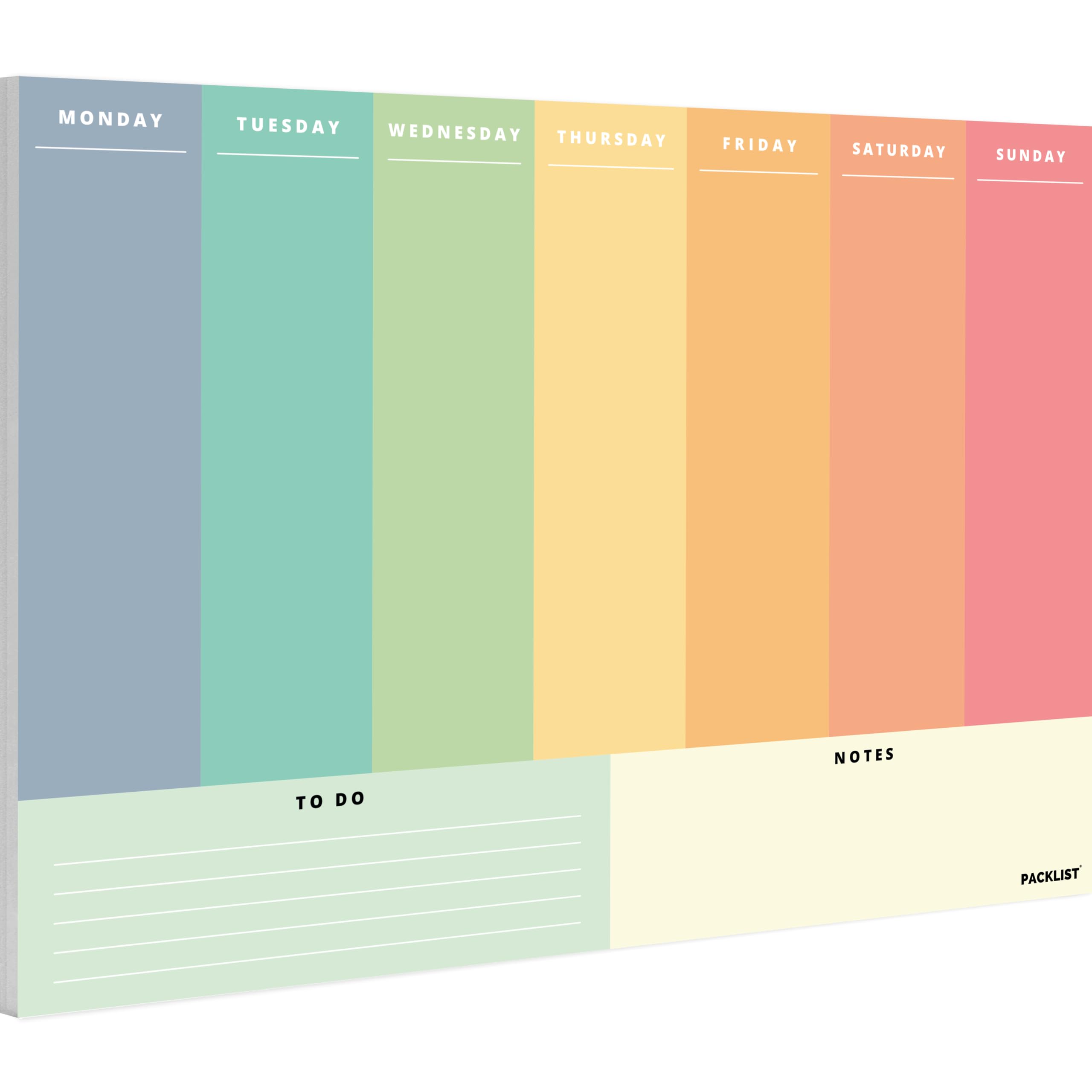 PACKLIST® Weekly Planner - Ideal Task Organizer to Achieve Your Goals and Be More Efficient. Master Your Week and Multiply Your Productivity! | Original Gift | 100% Paper — image 1
