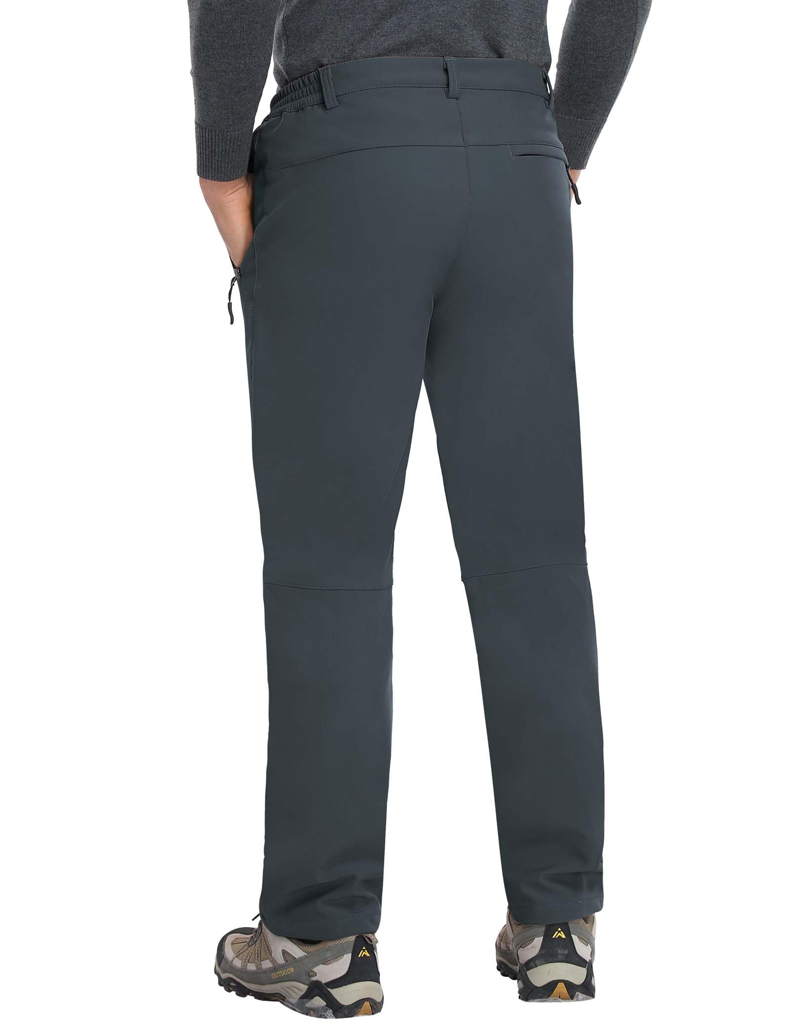 Zoofly Thermohose Herren Softshellhose Herren Wanderhose Wasserdicht Winter Outdoorhose Skihose für Herren Outdoor Funktionshose Trekkinghose Herren mit Fleece