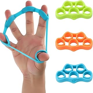 3 Pièces d’Entraîneurs de Doigts – Expanders de Doigts pour Réhabilitation, Développement Musculaire, Escalade et Réduction du Stress.