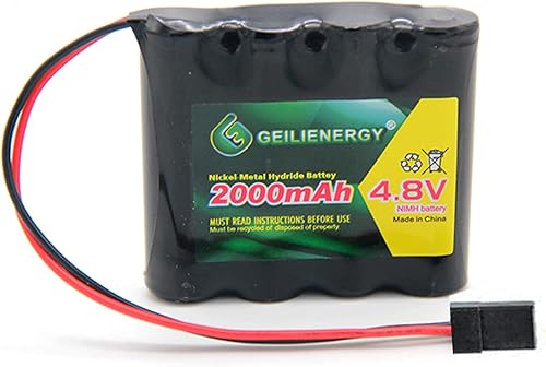 Geilienergy - Batería NiMH de alta capacidad de 2000 mAh para coches teledirigidos aviones RC y robot andador