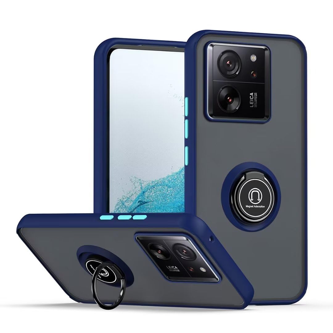 COMAKU Cover per Xiaomi 13T / 13T Pro, con 360° Magnetica Anello Supporto, Anti Caduta e Resistente Agli Urti, Cover per Xiaomi 13T / 13T Pro - Blu reale COMAKU Cover per Xiaomi 13T / 13T Pro, con 360° Magnetica Anello Supporto, Anti Caduta e Resistente Agli Urti, Cover per Xiaomi 13T / 13T Pro - Blu reale