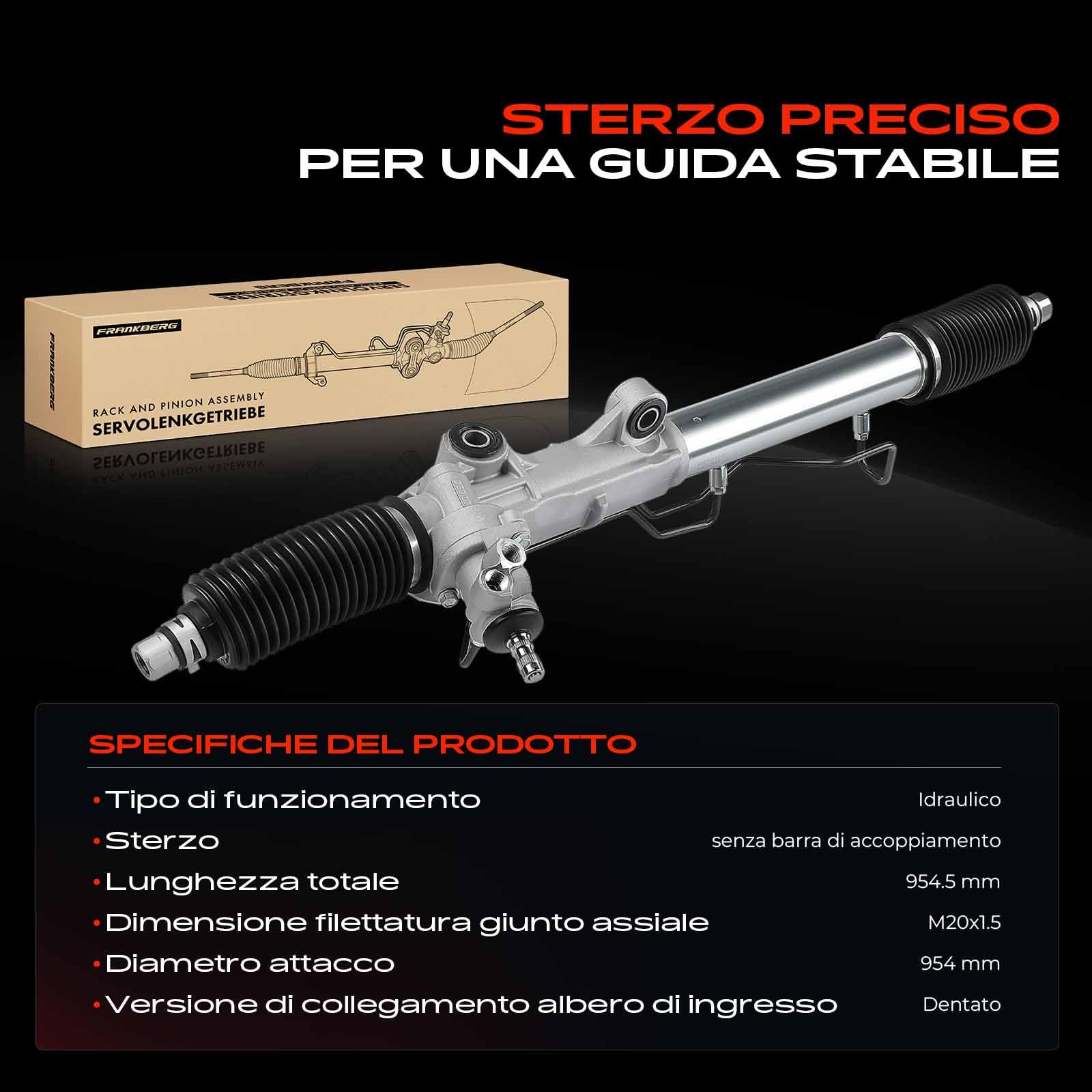 Frankberg Servosterzo scatola dello sterzo 4420035061 | idraulico per Guida a sinistra; Compatibile con: 4 Runner N18, Land Cruiser 90 J9