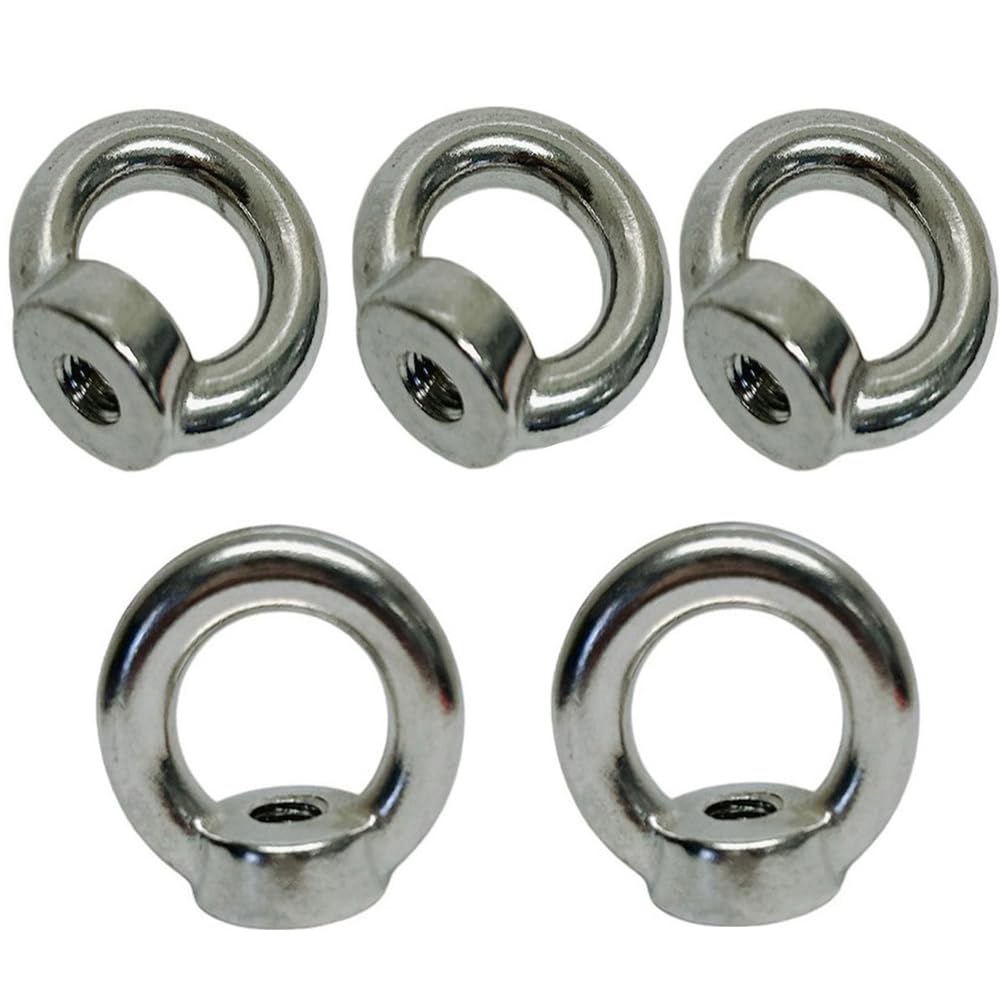 Set of 5 PC 8 mm Din 582 Eye NUT Metric Thread Stainless Steel Marine 800 Pounds