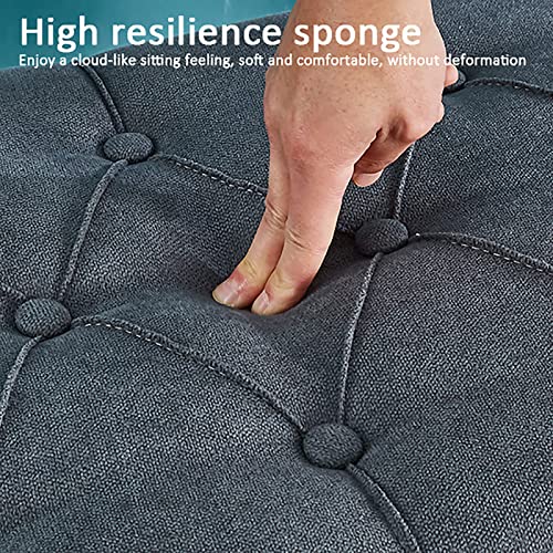 Pouf de rangement rectangulaire pour optimiser les petits espaces - 7