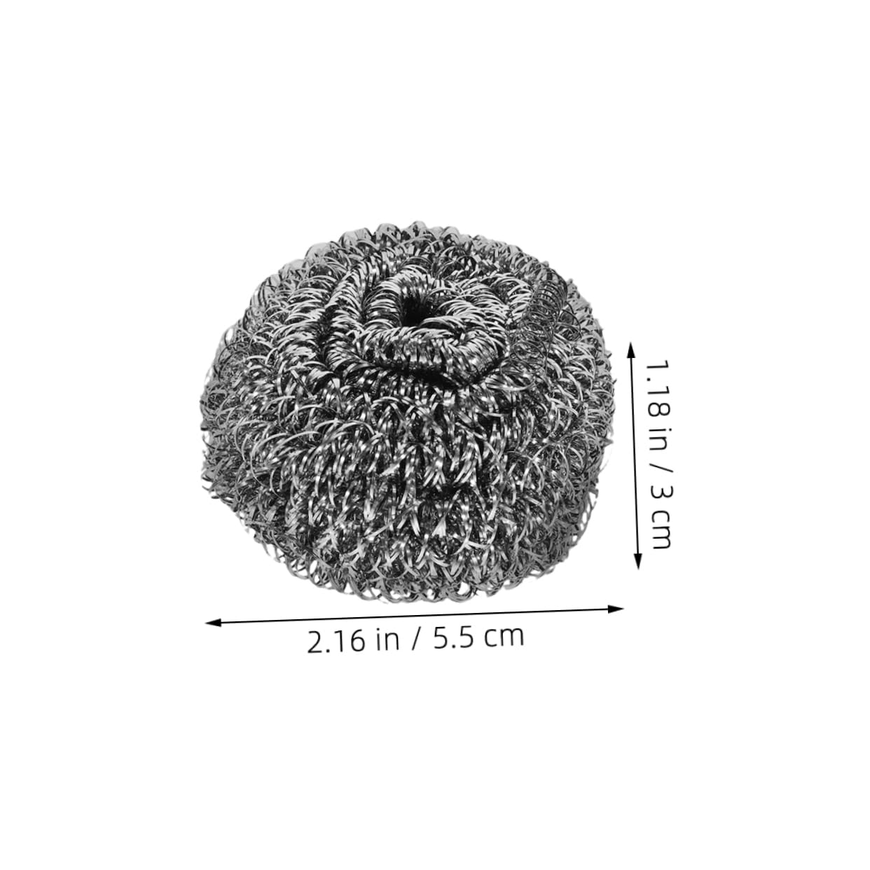 GOOHOCHY Ergonomic Kitchen Dish Scrubber Set 48 Pack Steel Wire Scrubbers Dish Cleaning Ball Utensil Cleaning Brush