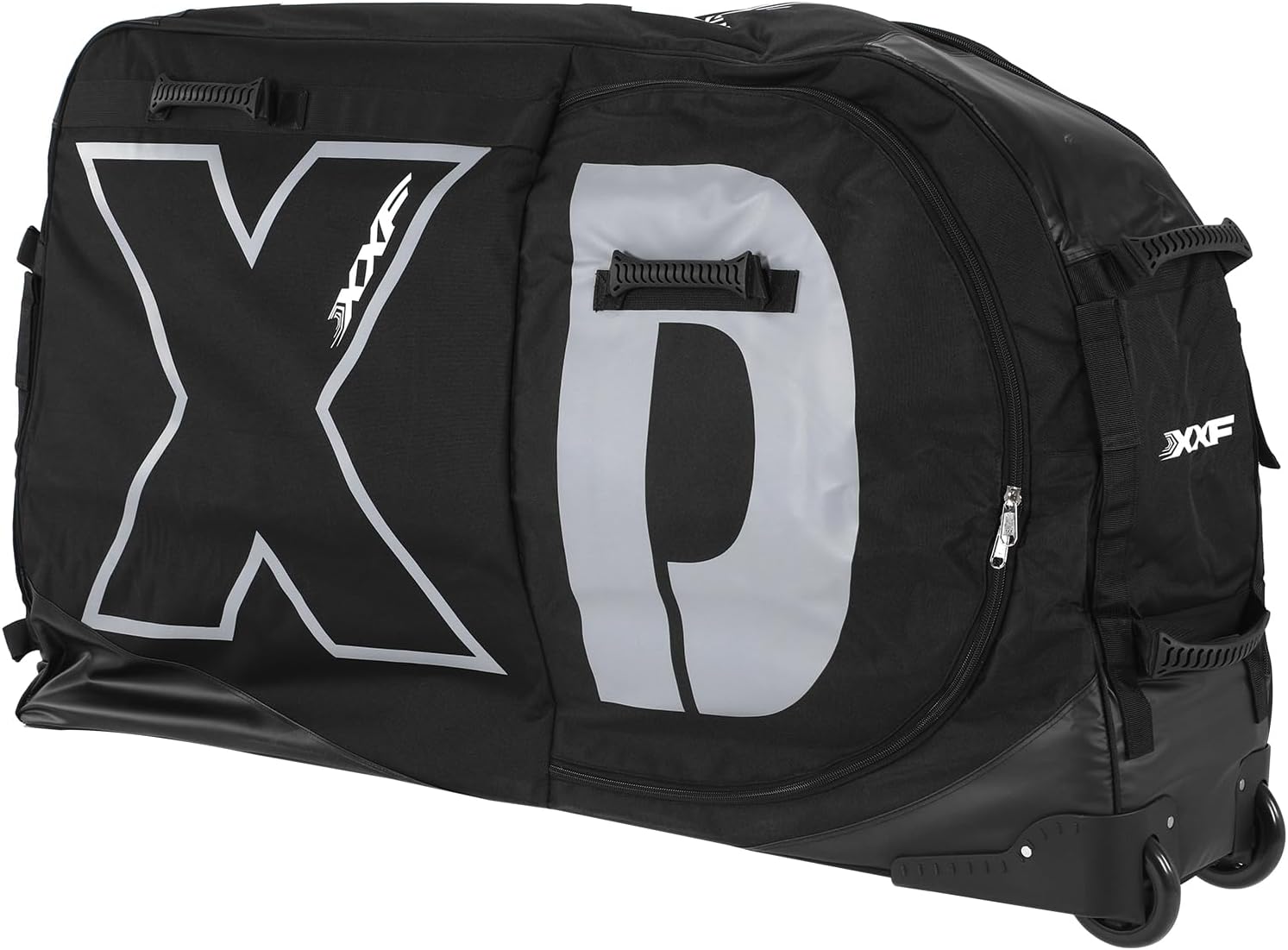 Nylon 900D Soft Bike Transport Case With Wheels for 26/27.5/29in & 700C Road Bicycle Protective Travel Bag Waterproof Wheel Protection Tubes & Zippers