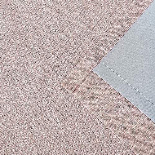 Vision Home Pink Full Blackout Curtains 63 inch for Girls Bedroom Thermal Insulated Room Darkening Window Treatment Set Rod Pocket Back Tab Modern Soundproof Pink Drapes 2 Panels 50" Wx63 L - Image 7