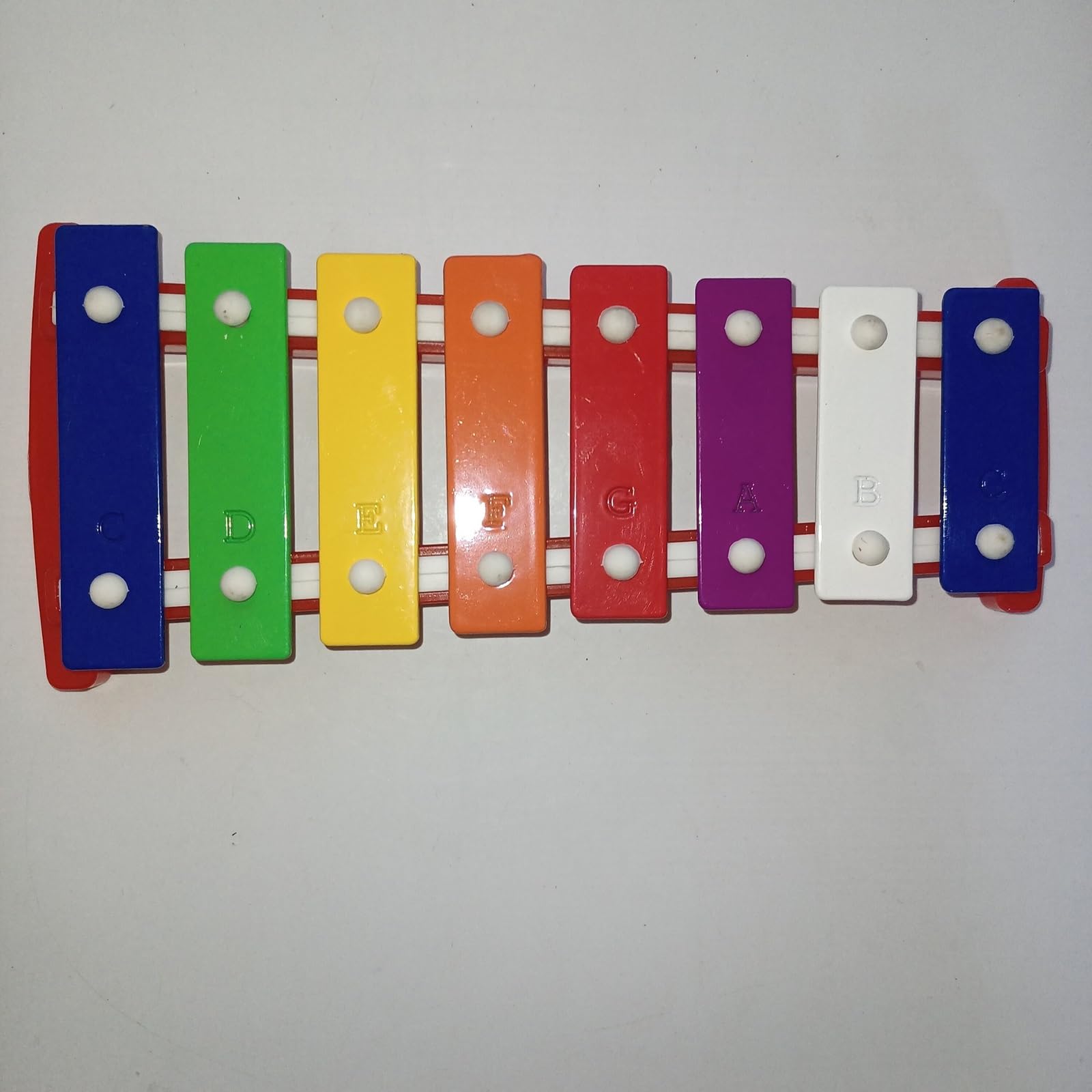 Strumento a percussione Glockenspiel con tavola armonica in metallo colorato a 8 note per principianti Kit Glockenspiel Professionale