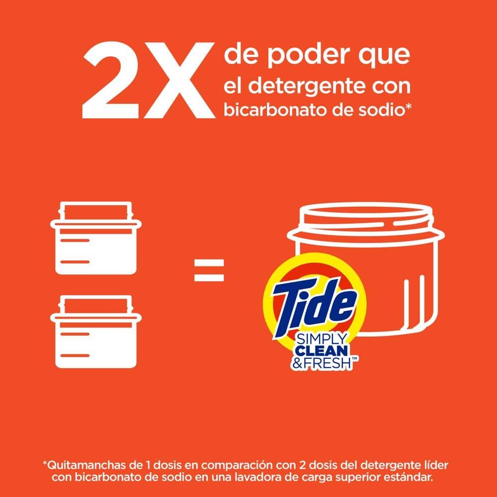 Tide Simply Clean & Fresh Liquid Laundry Detergent, Refreshing Breeze, 128 fl oz (3.78 L)