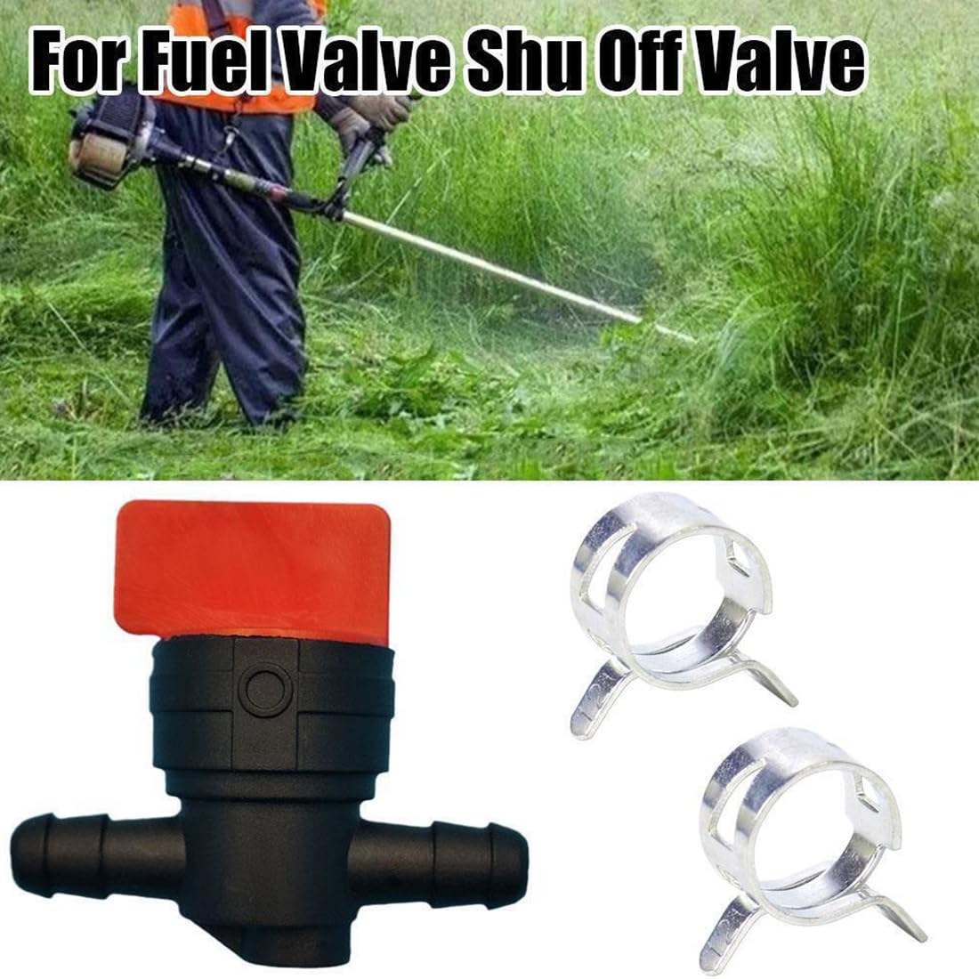 Vanne De Carburant 1/4" Vanne De Coupure De Carburant 8 Pièces 1/4in Vanne D'arrêt à 90 Degrés