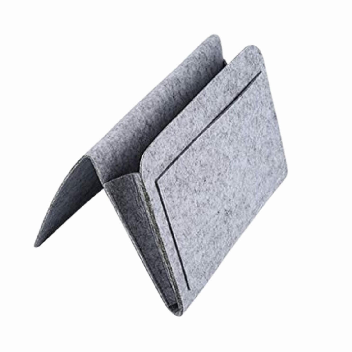Felt bedside Caddy, Bedside Organizer, Storage Caddy, Hanging Bedside, Felt Bed Organizer, Pocket Organizer, Caddy For Dorm, Hospital Bed (Grey)