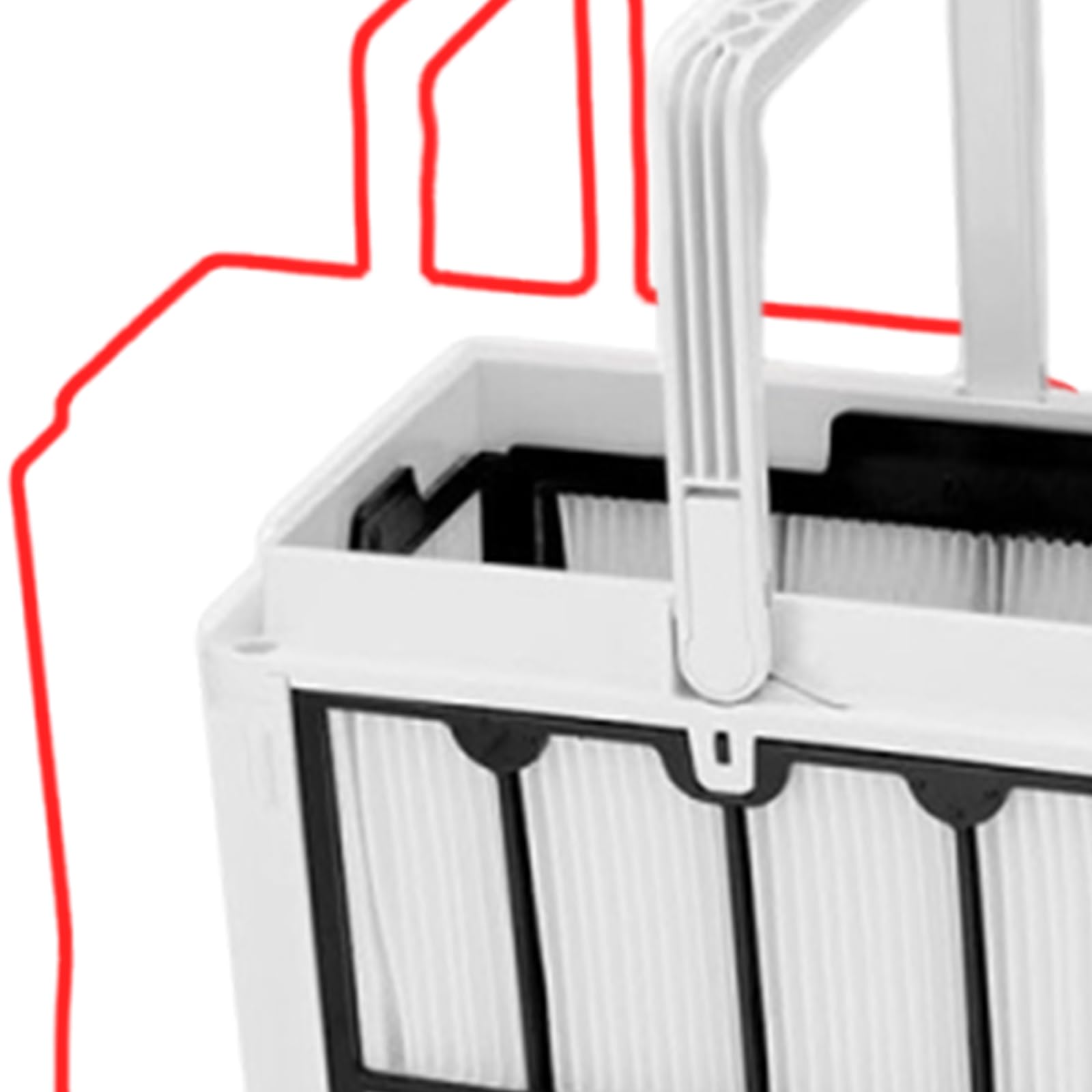 Cesta de filtro plisada para aspiradoras robóticas de piscina, optimizando la eficiencia de limpieza y fácil mantenimiento, accesorios de filtro fino