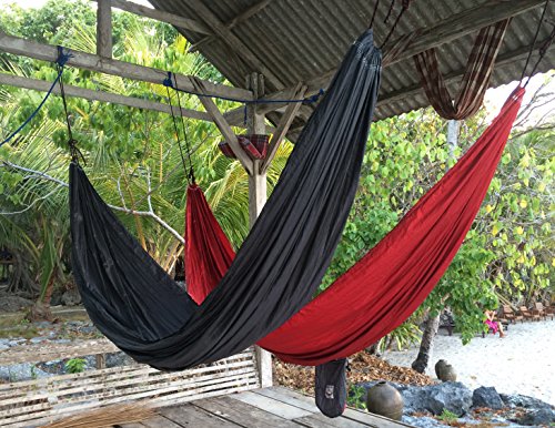 Hammock Bliss Tandem - One Hammock With Two Separate Spaces Allows Two People To Hang Together In Bliss - Great For Couples Or Create Double Layer Hammock #TOP2