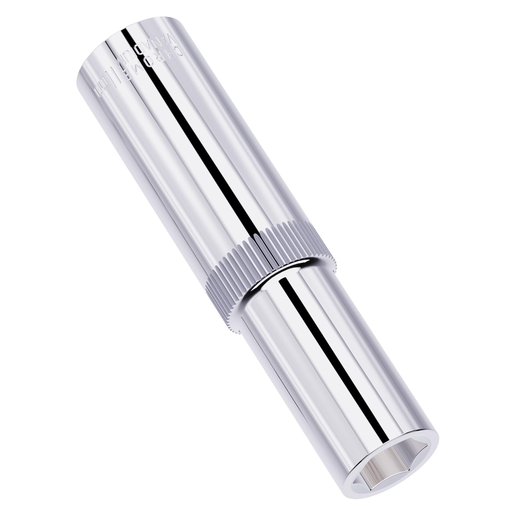 FOCMKEAS 11mm Deep Socket, 3/8 Inch Drive, 6-Point, Metric, Heat Treated CR-V Steel Sockets, Full Polishing, 2.5 Inch Length