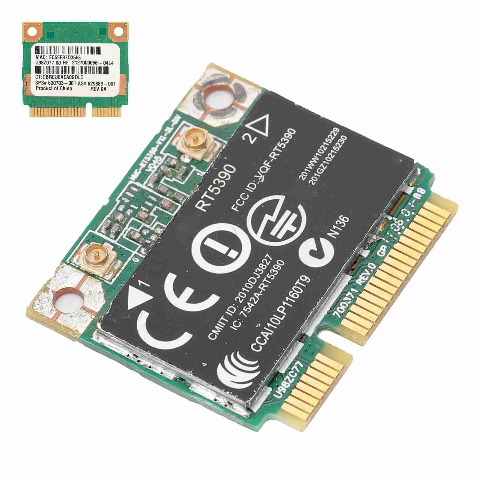 Annadue Scheda di Rete Wireless per HP, RT5390 SPS: 630703-001 Scheda Wireless Half Mini PCIE 802.11N WLAN.