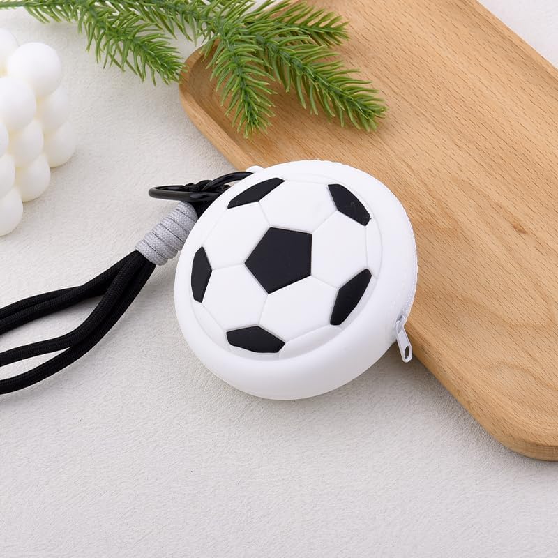 Silicone Sports Keychain Coin Purse Tennis Baseball Basketball Soccer image 4