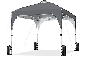 Enjoy Cozy Shade and Ambiance: Yaheetech 10x10 LED Canopy for Outdoor Events