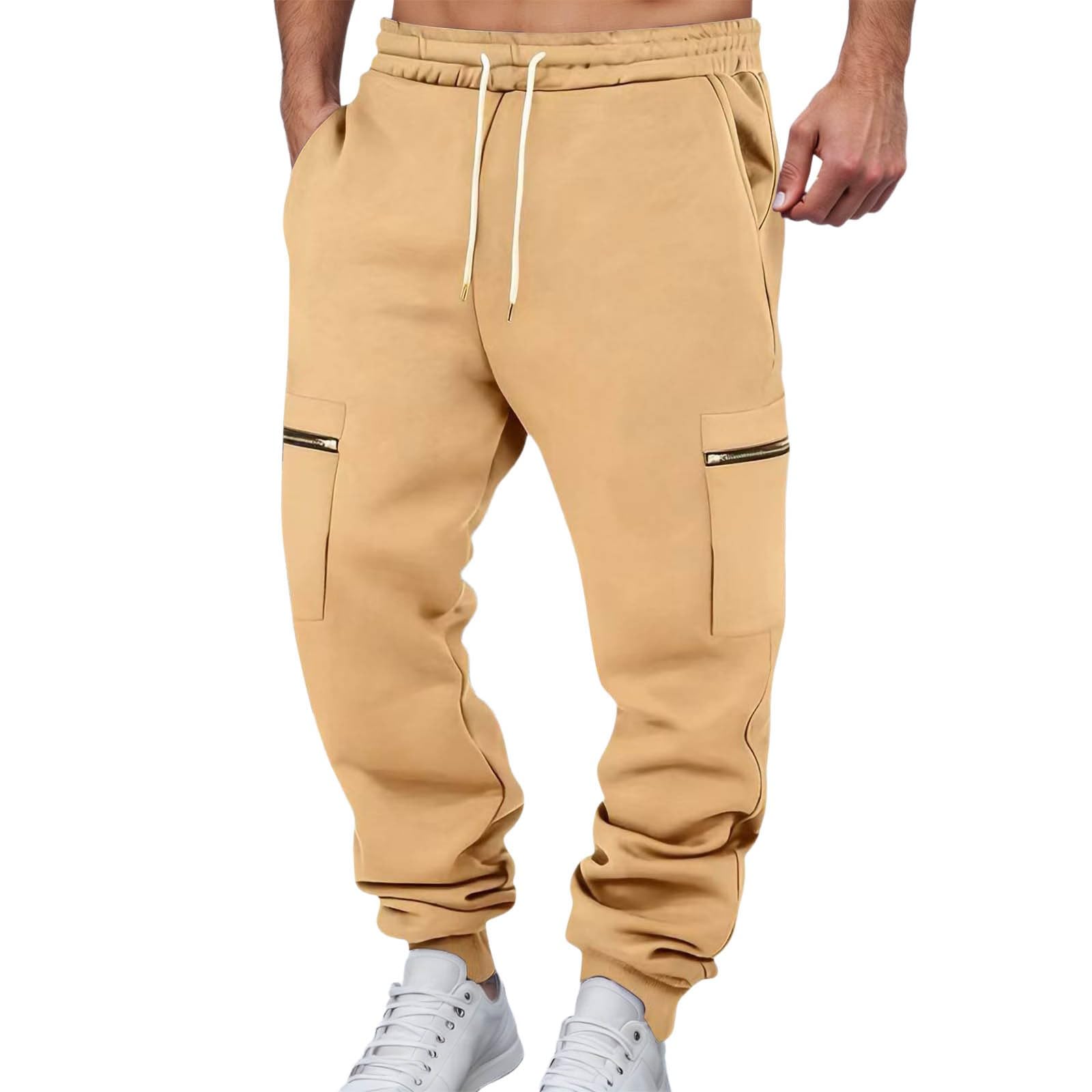 Jogginghose Trainingshose Herren Laufhose Freizeit Hosen Relaxed Sport Sporthose Lang Pants Stretch Sweatpants Elastischer Bund Atmungsaktiv Freizeithose Loose