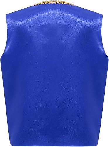 Miniatura 2 de Boys Medieval Steampunk Vest Arabian Prince Pretend Dressy Waistcoat for Fancy Party Halloween