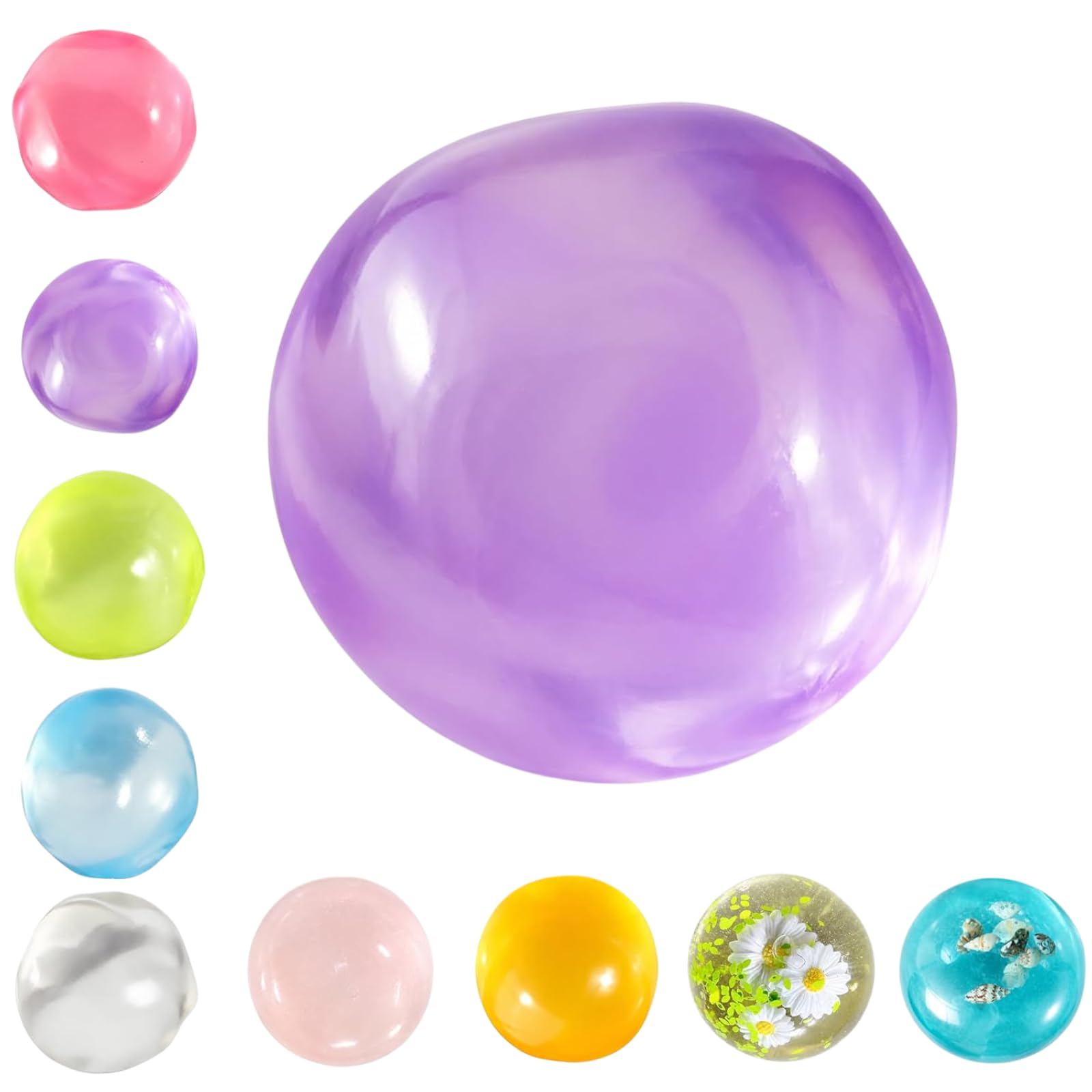 Coconut Oil Squishy, Coconut Oil Stress Ball – Super Soft,Shapeable No Rebound Stress Relief Ball,Reusable,Easy to Clean, Washable,Fun Anxiety Gift for Adults & Kids (6cm*6cm) — image 1