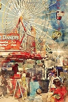 Paperback County Fair Carnival Ferris Wheel Watercolor Journal: (Notebook, Diary, Blank Book) Book