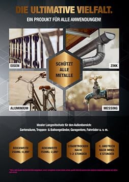 Hammerite Ultima Glossy, Metal Protective Paint, Moss Green RAL 6005, 750 ml