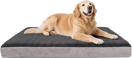 Miniatura 11 de Cama ortopédica para perros medianos y grandes, cama para mascotas con lados, impermeable, con funda extraíble lavable y alfombrilla de espuma para