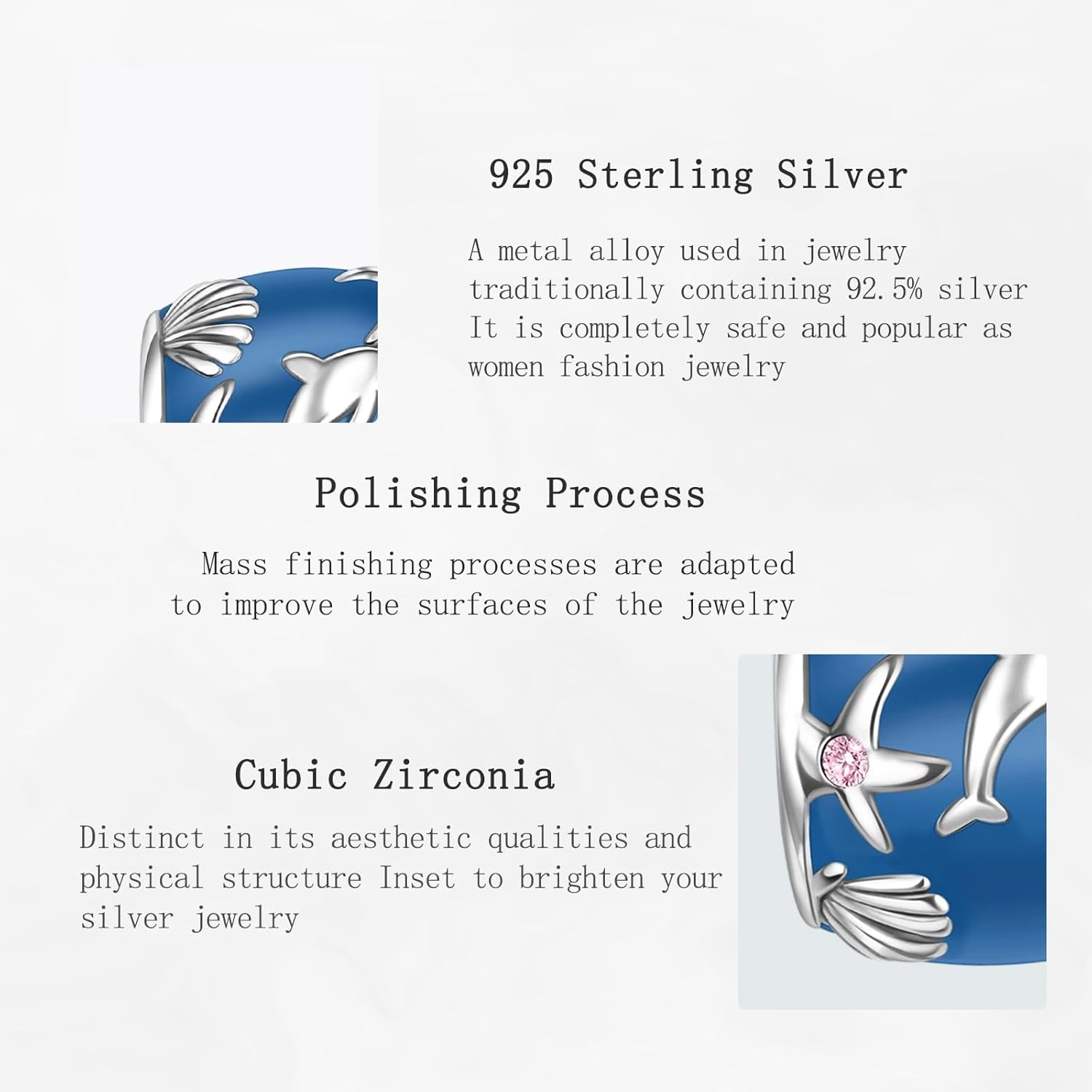 Charms Beads 925 Sterling Silver Gold Love Murano Glass Dangle Pendant with 5A Cubic fits for Charms Bracelets for Woman Girl Mother's Day Christmas Birthday Gift - Image 4