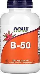 NOW Foods Vitamina B 50mg Complex B 250 Veg Cáps Importado