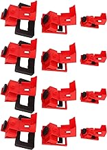 Circuit Breaker Lockout Device, Lockout Tagout Kit 12 Pcs Single Pole Breaker Lock Out Device Nylon Breaker Clamp On Lockout Tagout Kit for Loto Station Lock Out Tag Out Set