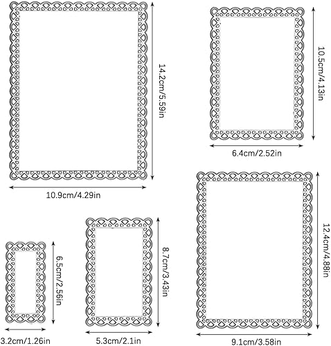 Miniatura 2 de AFUNTA - Juego de 2 troqueles de metal para hacer tarjetas, plantillas de grabado en relieve para manualidades, álbumes de recortes, decoración de