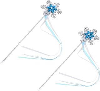 LABRIMP 2 Pçs De Flash De Neve Varinha Varinha De Fadas De Casamento Varinha De Fada De Neve Varinhas De Floco De Neve Adereços De Para Meninas Presente Para Crianças