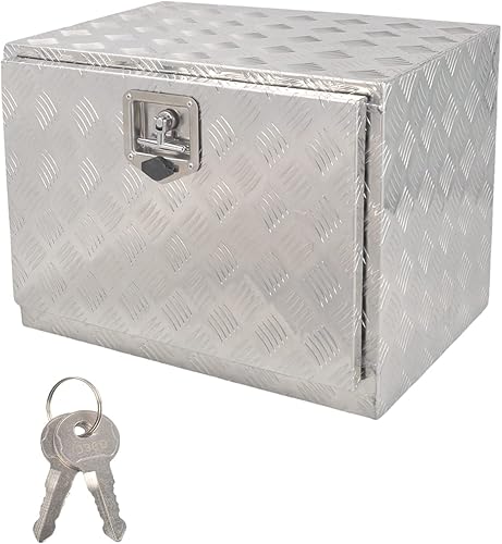 Caja de herramientas de aluminio de 24 pulgadas para caja de herramientas de caja de camión al aire libre para automóvil, camión, remolque, debajo Caja de herramientas de aluminio de 24 pulgadas para caja de herramientas de caja de camión al aire libre para automóvil, camión, remolque, debajo