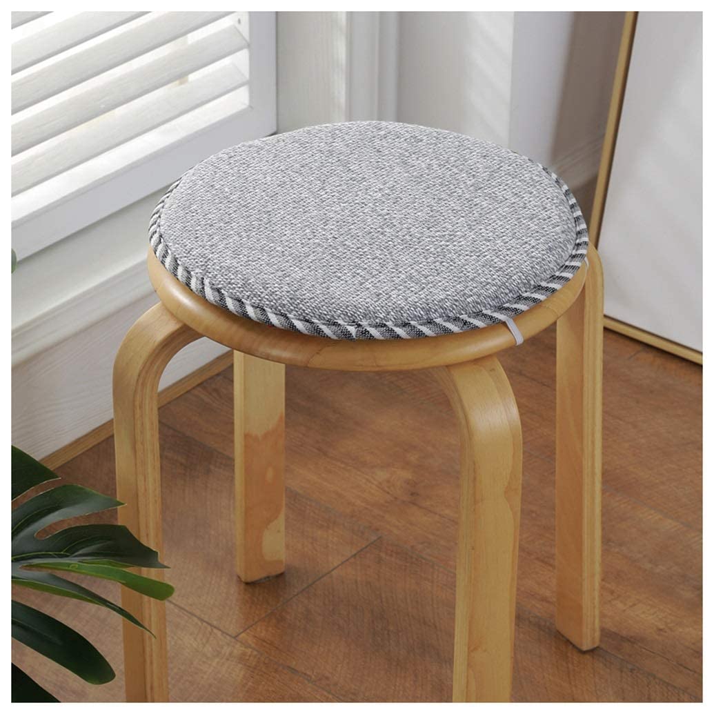 Coussin de tabouret rond 40 cm lot de 2 avec attaches couleur 1 pour chaise de bar cuisine