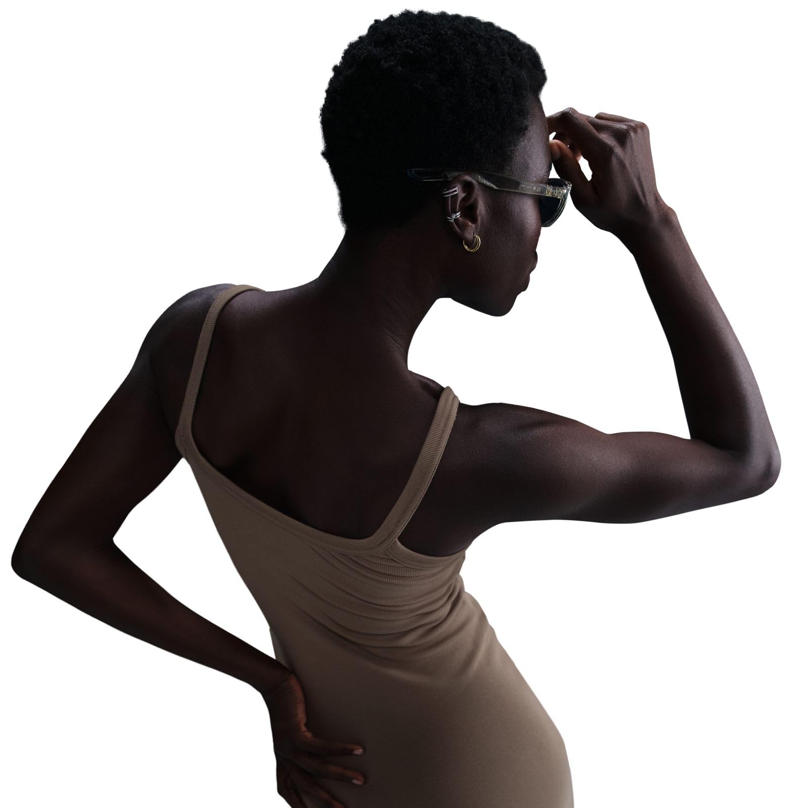 Nike Nike Sportswear Chill Knit ENG Anliegendes Mini-Rib-Tank-Kleid (Damen) Mini Abito da Serbatoio a Coste Donna