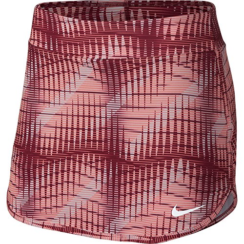 NIKE Women's Printed Pure Tennis Skirt (Team Red/White, X-Small)