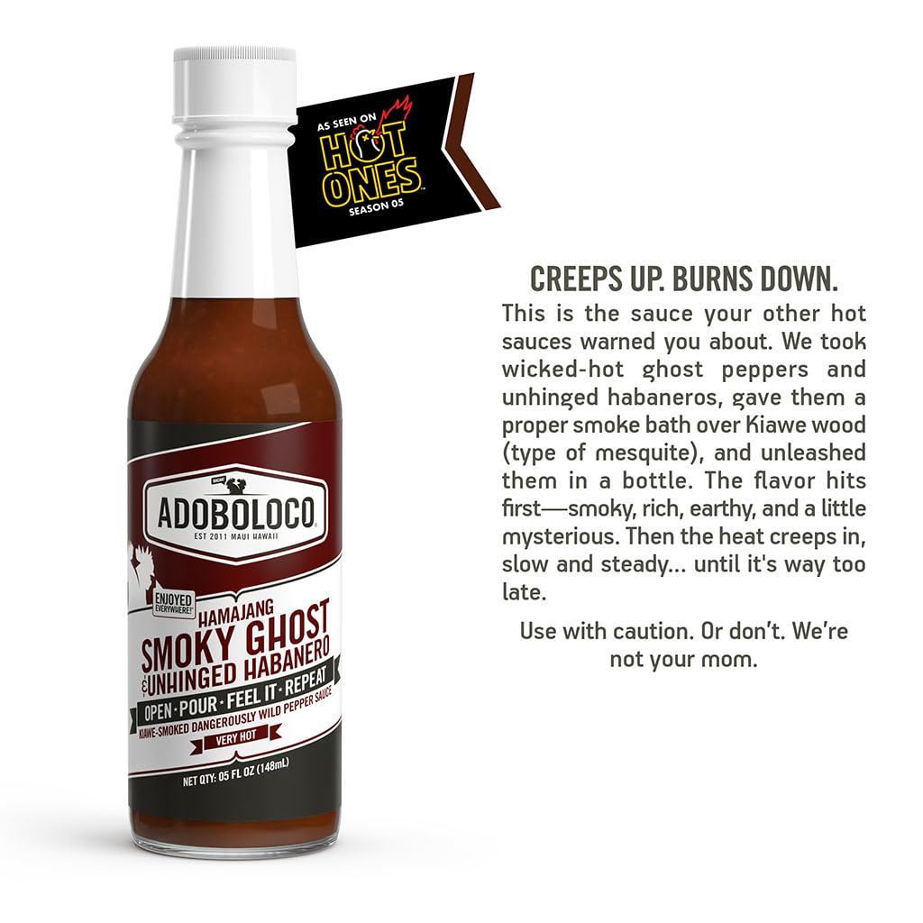Hamajang Smoky Ghost & Unhinged Habanero - 07/10 Heat - 3 Pack - Featured on Hot Ones!