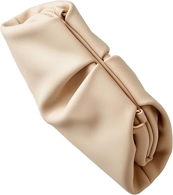 Women's Clutch Purse,Dumpling Crossbody Bag,Detachable Chain Shoulder Bag,Cloud Evening Clutch