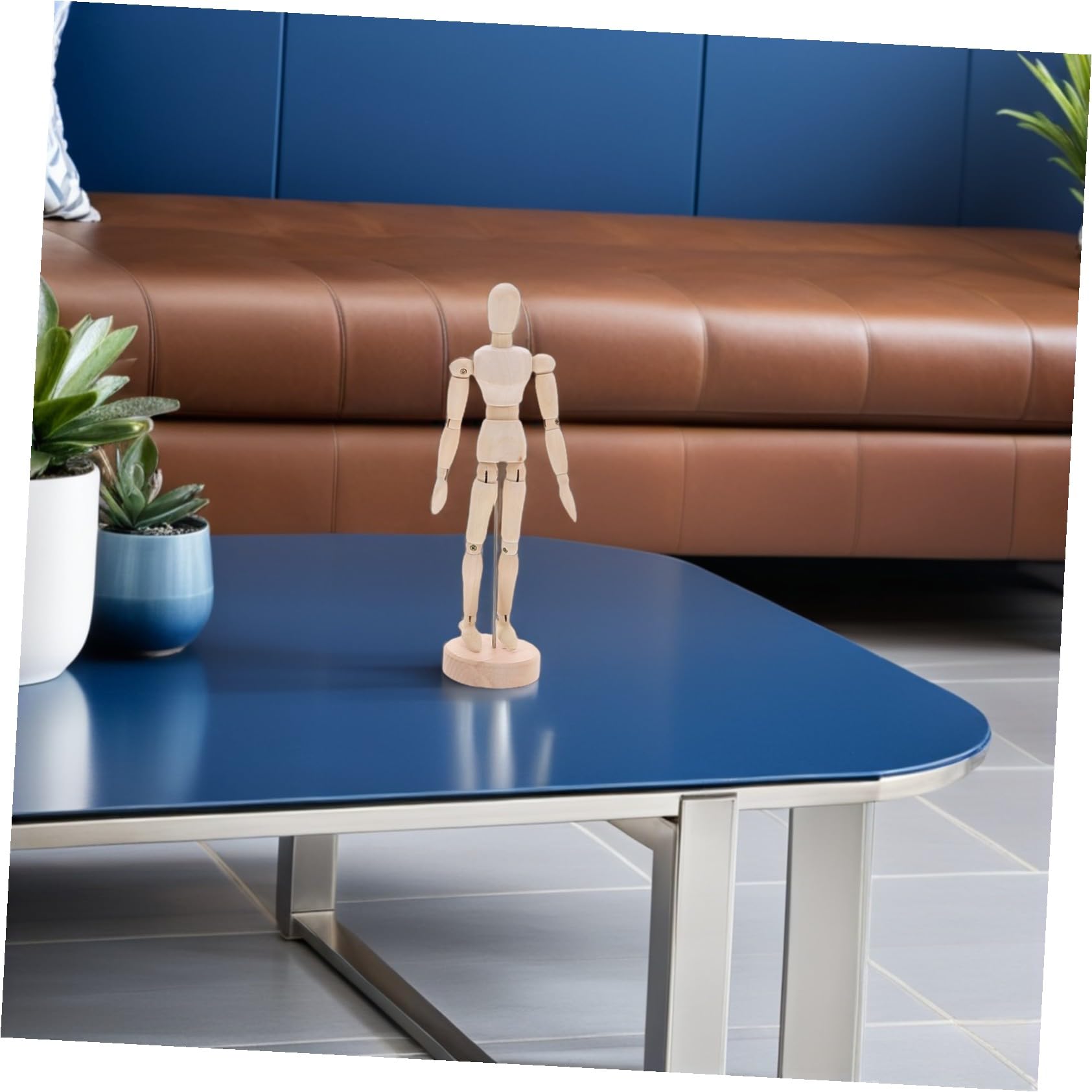 5 Pièces Mannequin Artiste Bois avec Support Stable Modèle Humain Articulé pour Dessin et Étude Anatomie Figurine de Table et Polyvalente