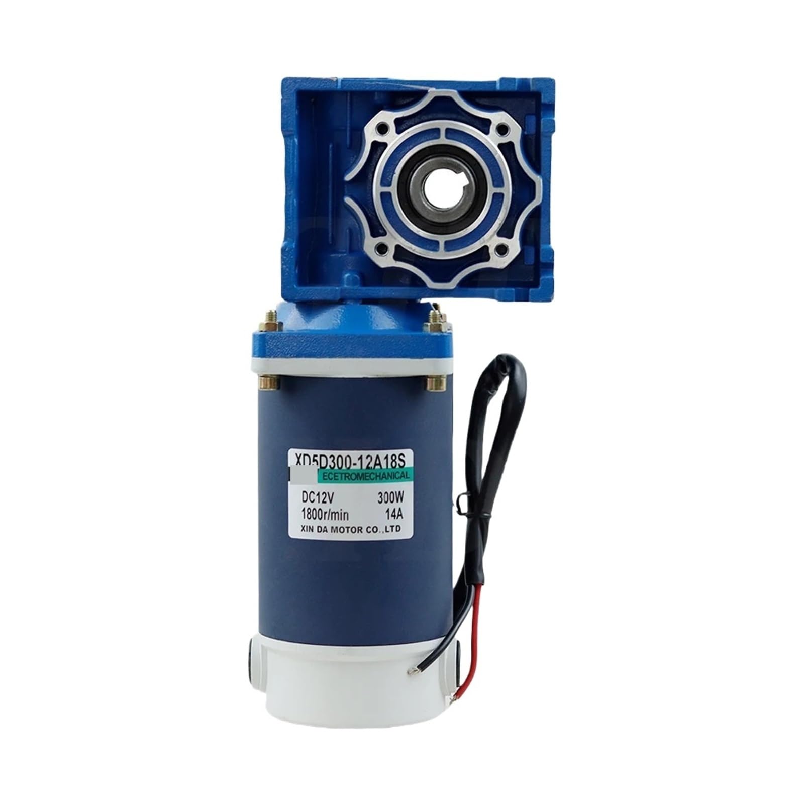 RV30/RV40 DC12V / 24V 300W 9A DC-Getriebemotor Schneckengetriebe Hohes Drehmoment Drehgeschwindigkeit 1800U/min für Garagentor(RV30,420 RPM_24V)