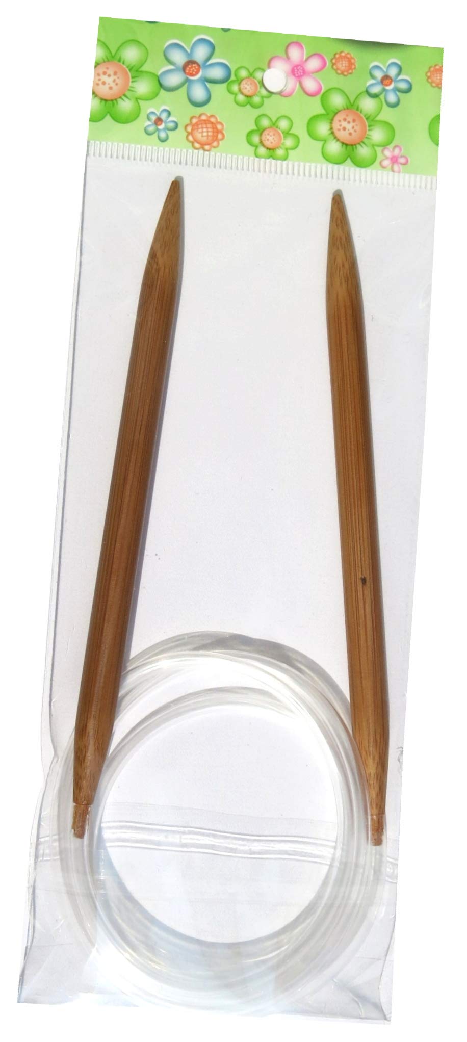 Adf Tm Carbonized One Pair 120Cm (47'') X 8Mm Bamboo Circular Knitting Needles