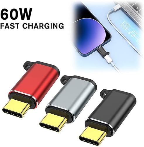 Miniatura 2 de Adaptador de auriculares USB-C a Lightning hembra, carga rápida de 60 W, transmisión de datos, carcasa de aleación de aluminio